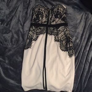 Sexy strapless bodycon dress